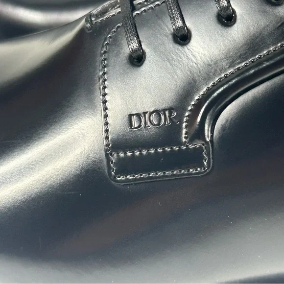 New Dior Evidence Black Leather Derby Size 42.5EU